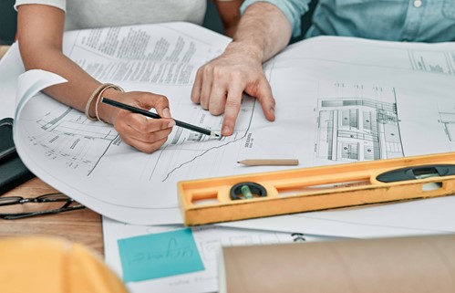 pencil and ruler on paper 